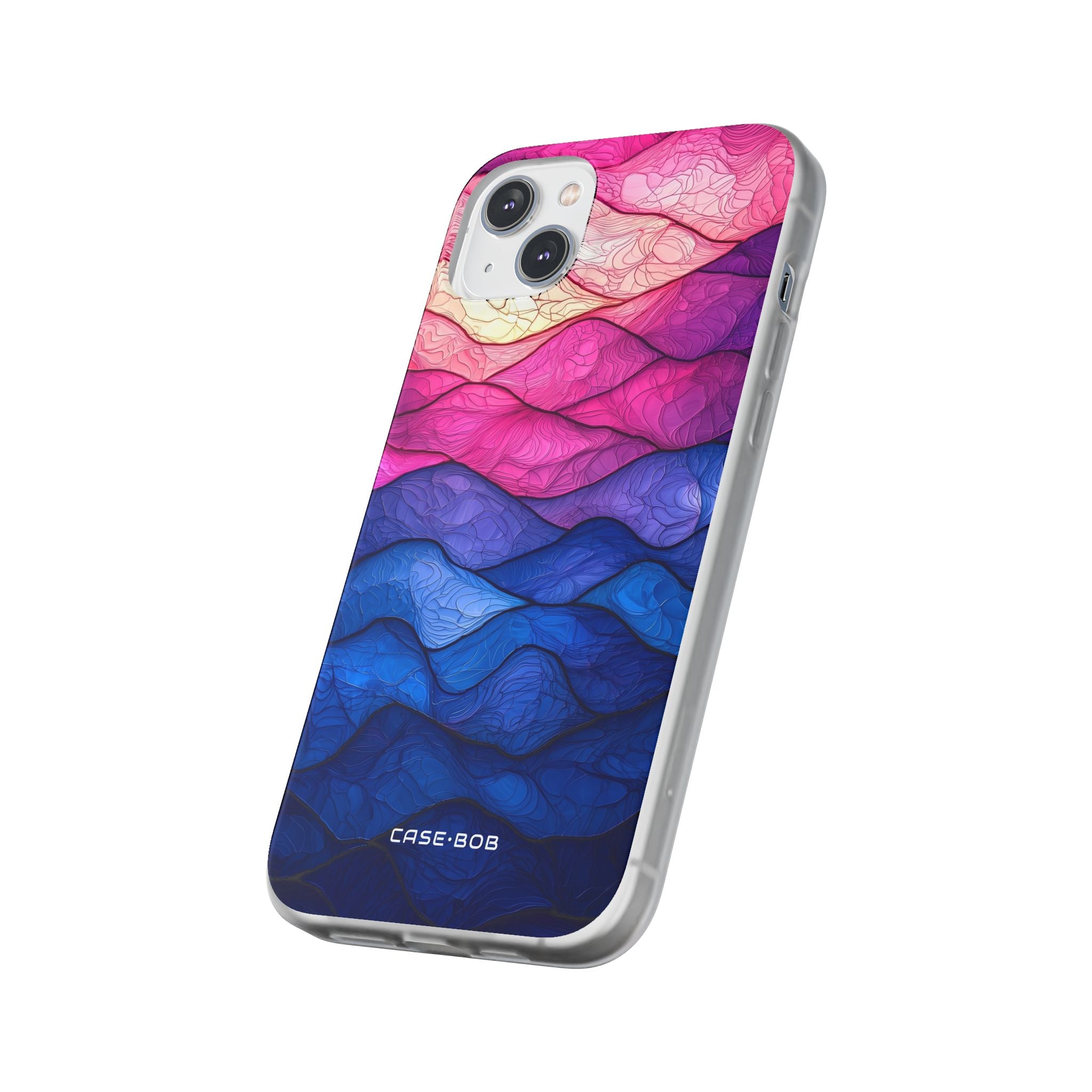 Wavy Vein Gradient iPhone 14 Plus Case - Soft