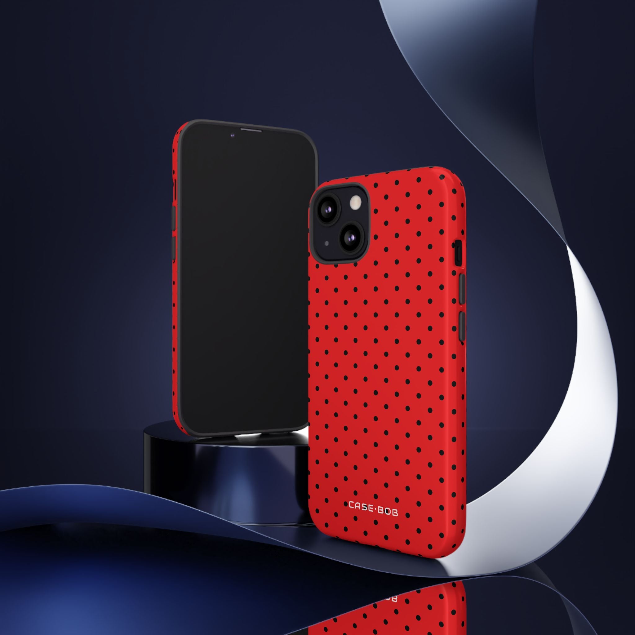 Crimson Dot Matrix iPhone 13 Case - Tough