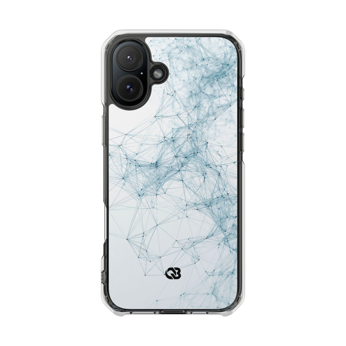 Blue Impact MagSafe Phone Case for iPhone - Glacial Neural Web