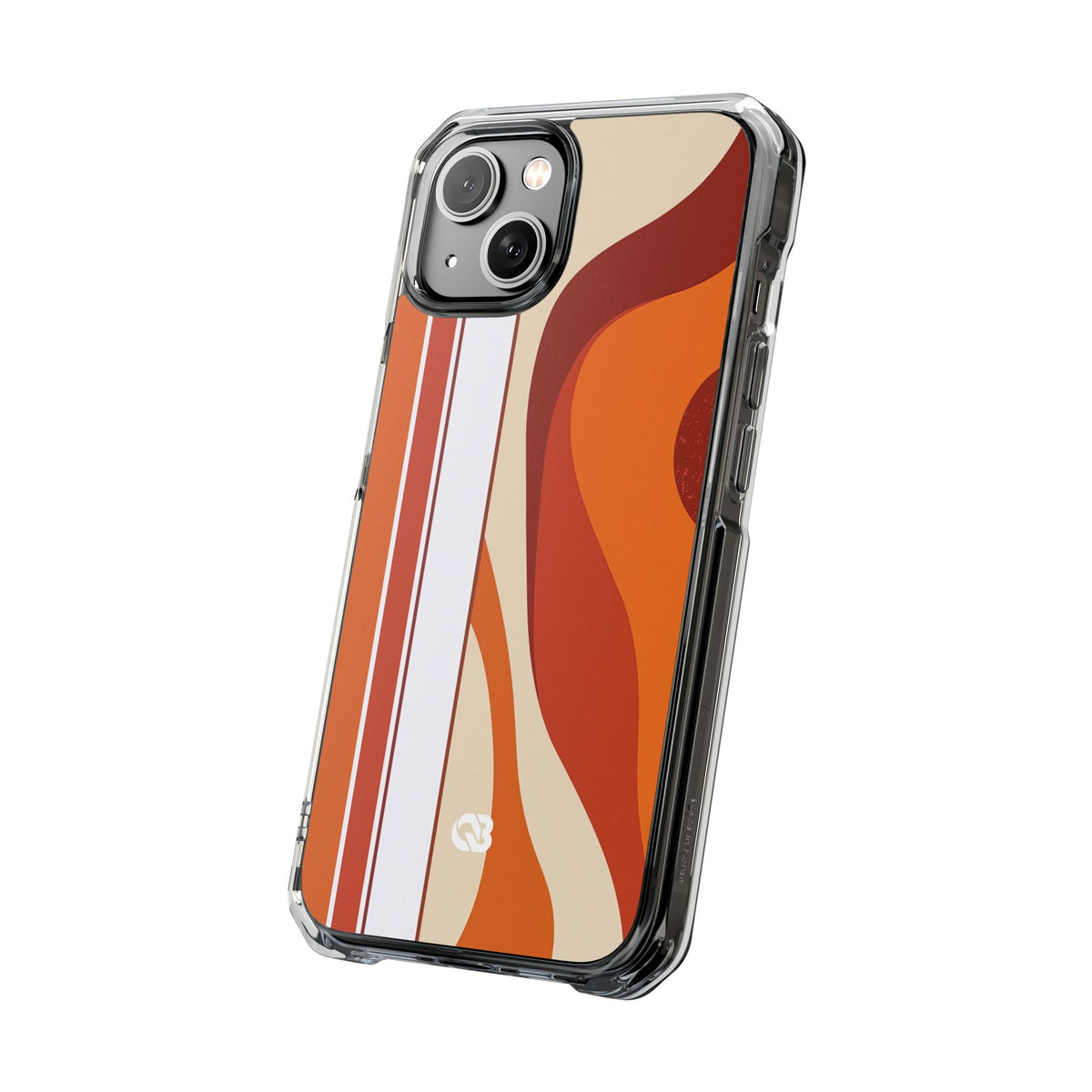 Sienna Horizon · Clear Impact Magnetic Phone Case for iPhone · Orange