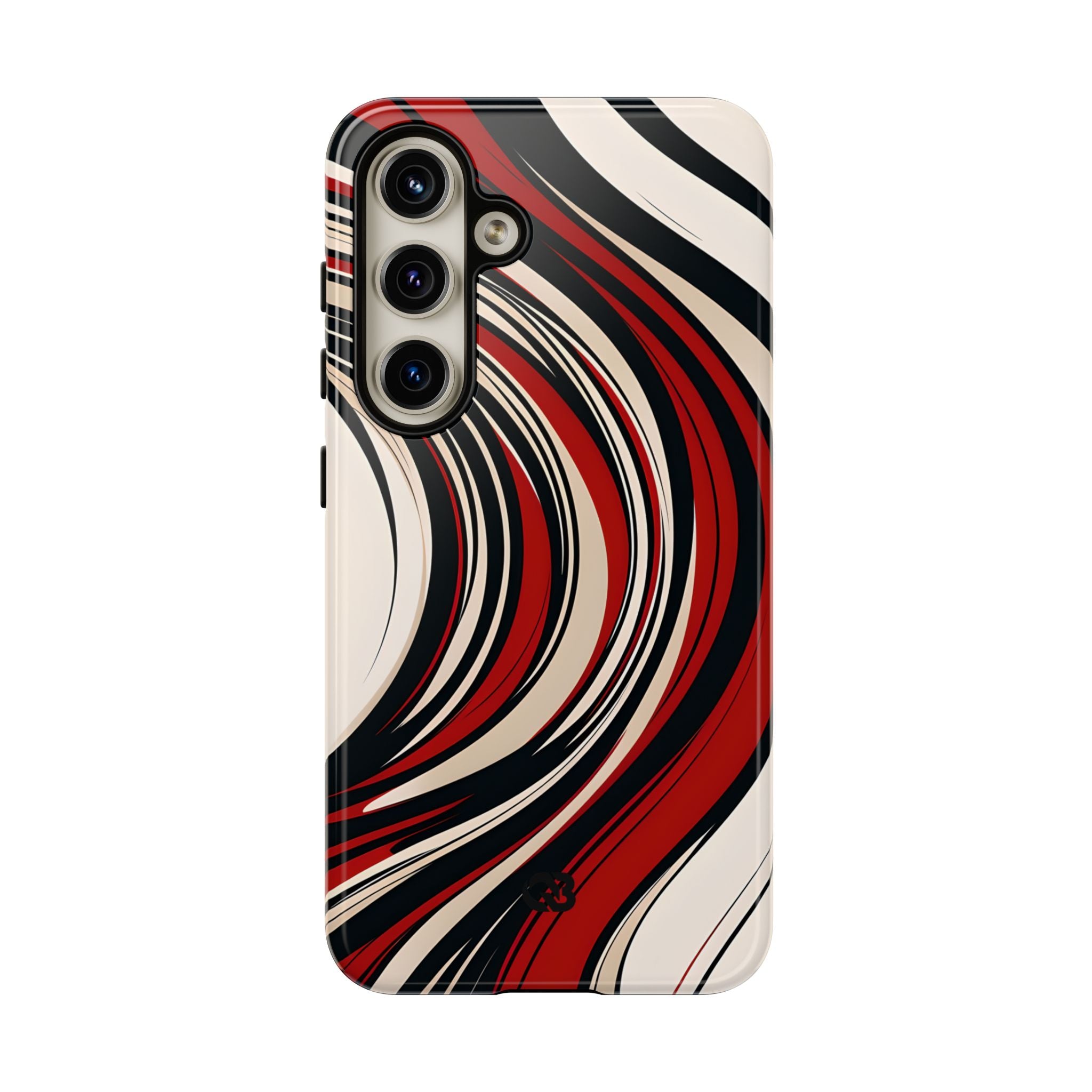 Crimson Flow Waves · Tough Phone Case for Samsung