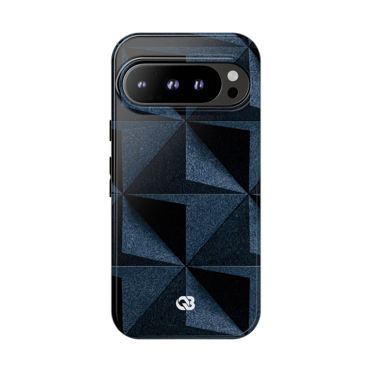 Blue Tough Phone Case for Google Pixel - Indigo Basalt Facets
