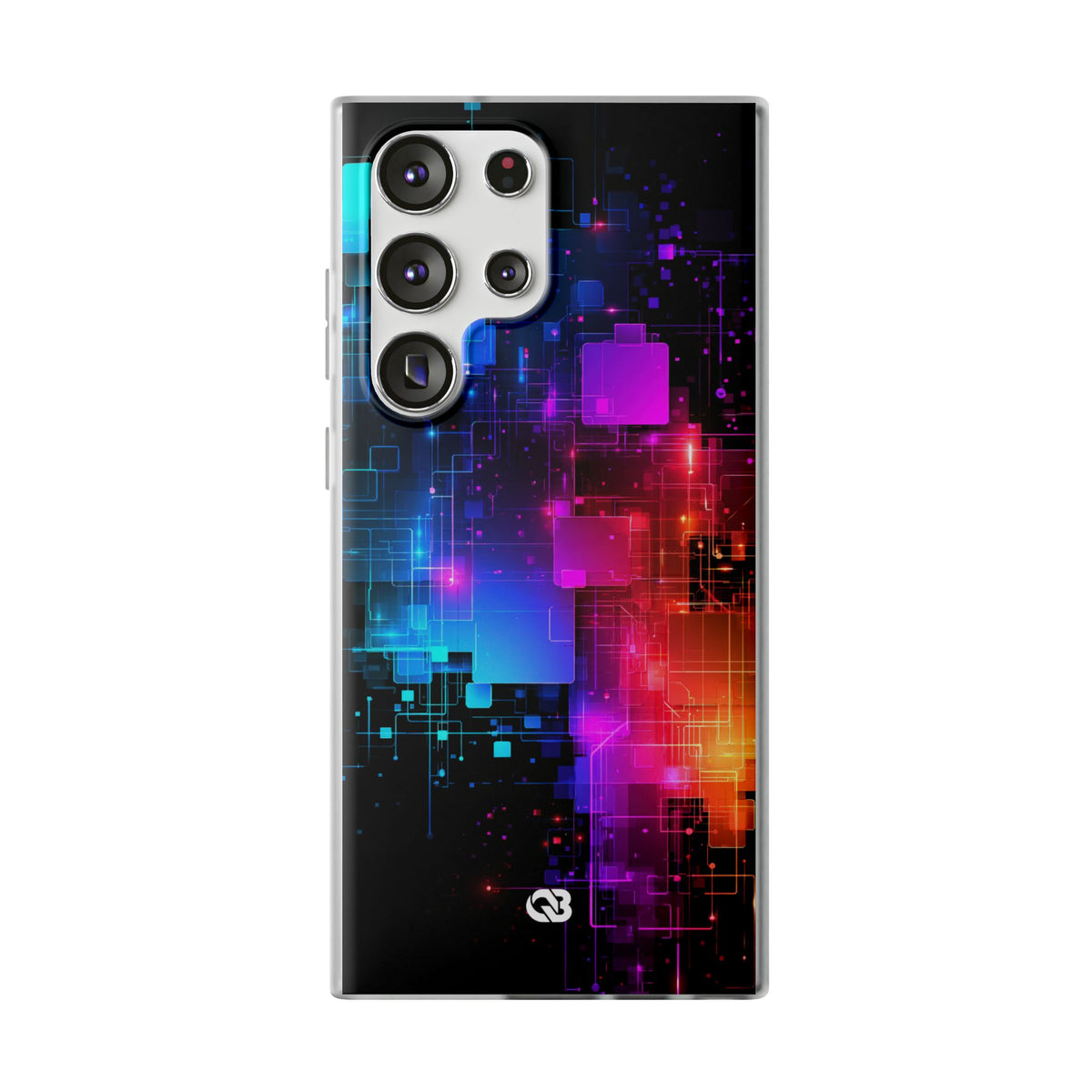 Spectral Circuit Grid · Lite Phone Case for Samsung · Black