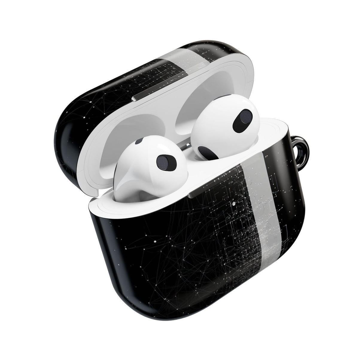 Monolithic Wireframe · Hard Case for AirPods & AirPods Pro · Black