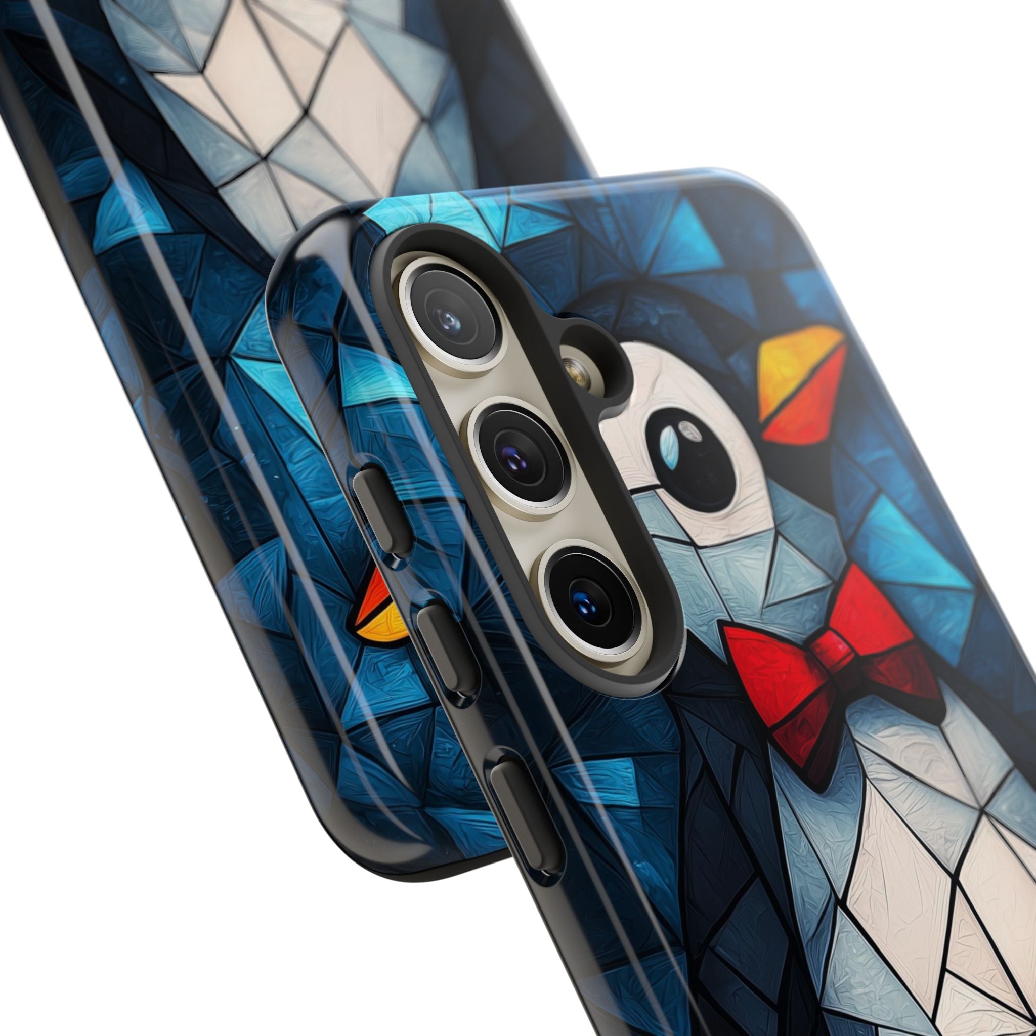 Mosaic Bowtie Penguin · Tough Hoesje voor Samsung