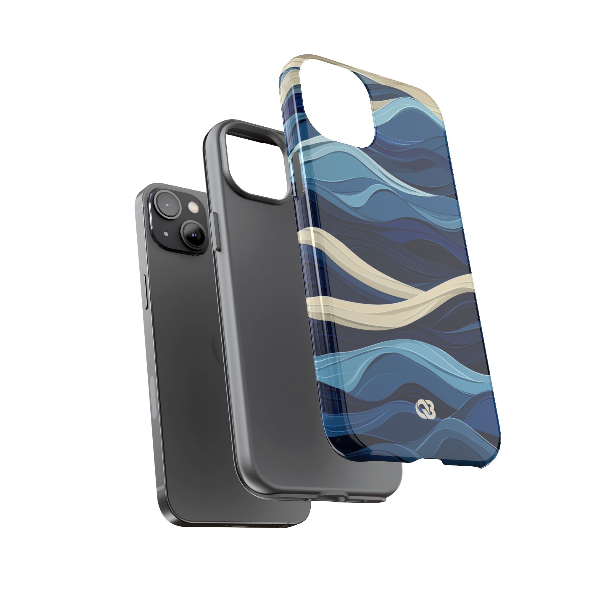 Cobalt Coast Layers · Tough Phone Case for iPhone
