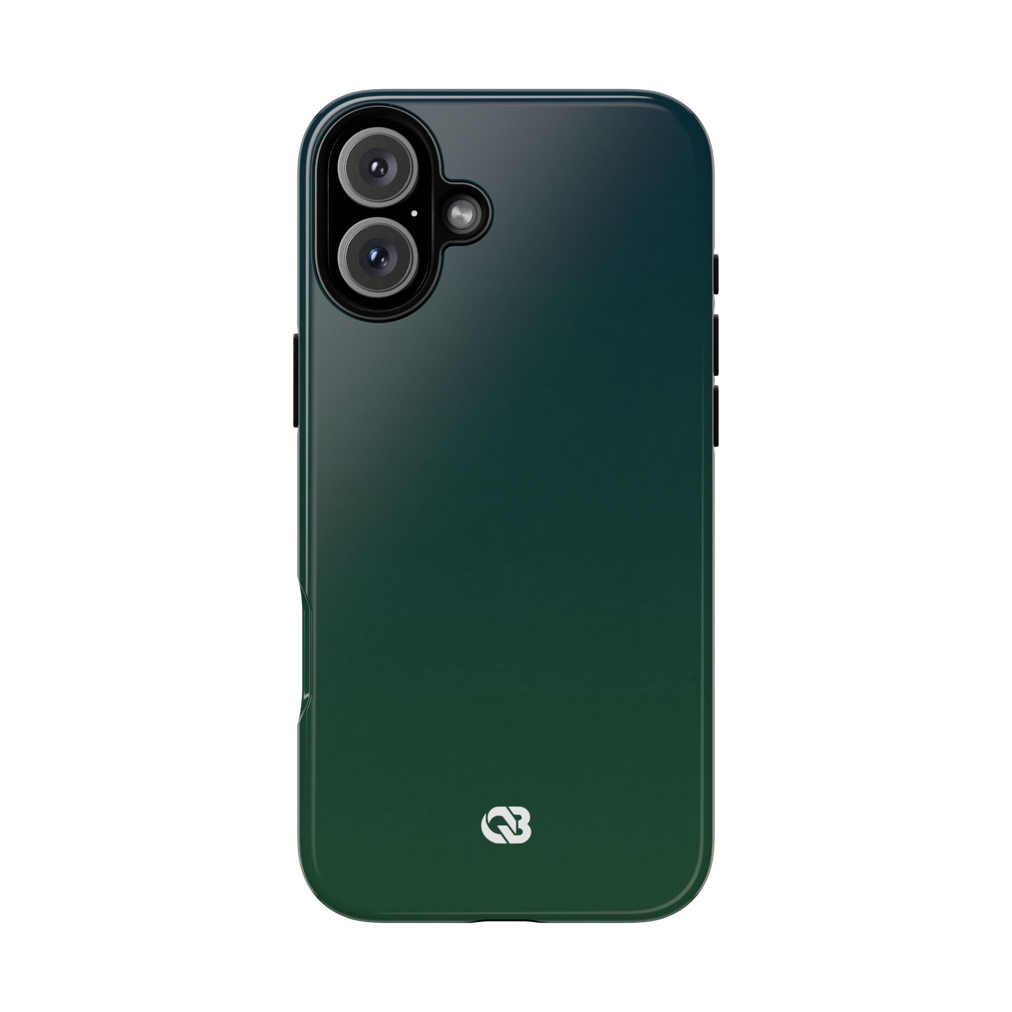 Green Tough Phone Case for iPhone - Midnight Pine Horizon