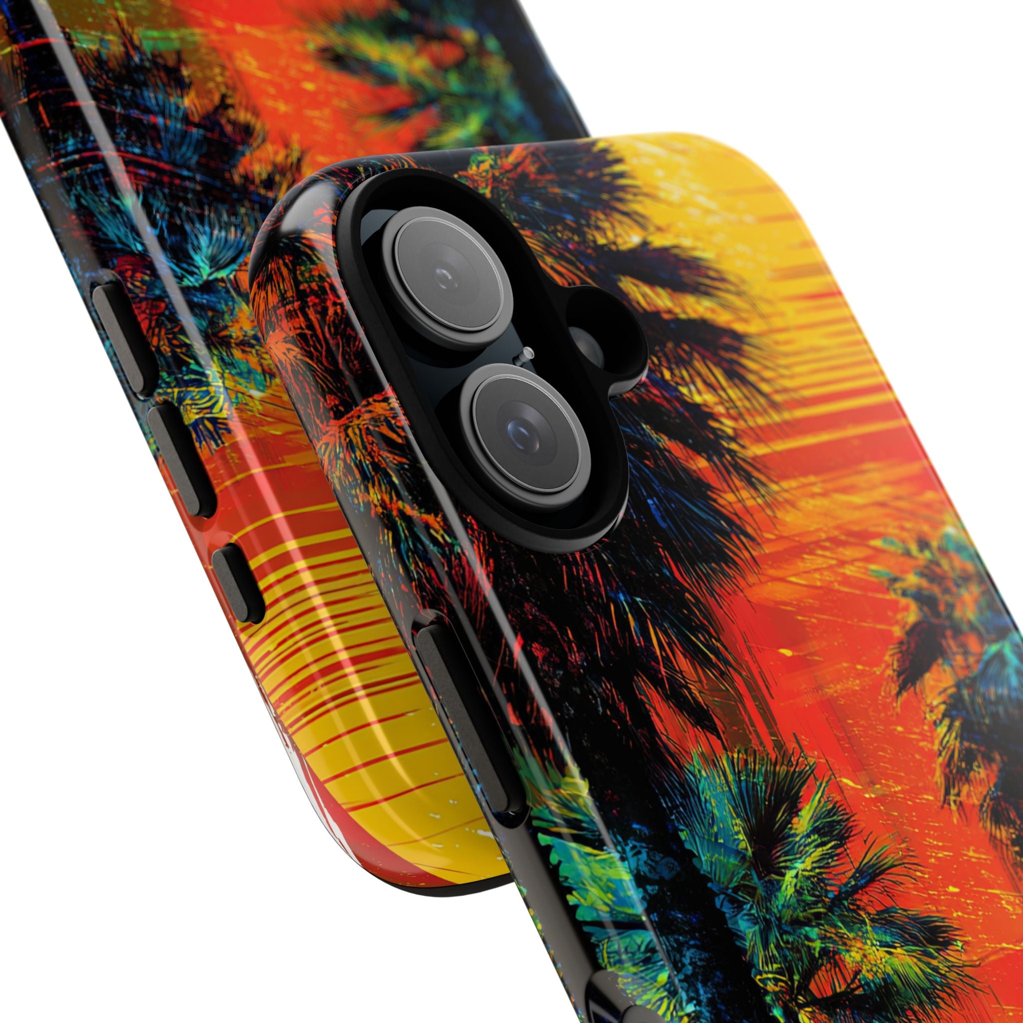 Tropical Sunburst iPhone 16 Case - Tough