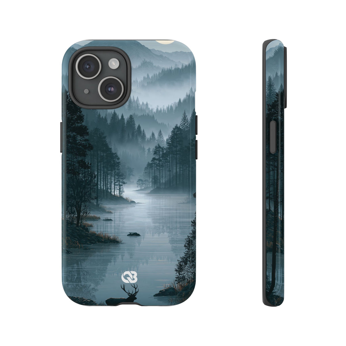 Silent Nordic Fjord · Tough Phone Case for iPhone · Blue