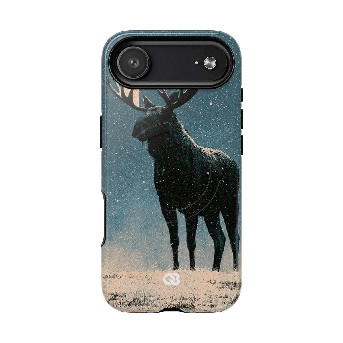 Nordic Boreal Moose · Tough 2.0 Magnetic Phone Case for iPhone · Blue