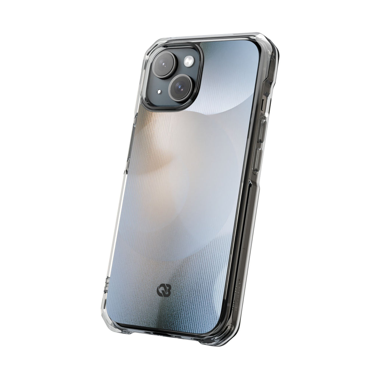 White Impact MagSafe Phone Case for iPhone - Frosted Ribbed Sphere