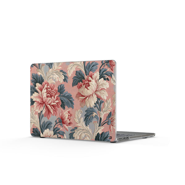 Blush Peony Jacquard · Clear Hard Case for MacBook · Pink