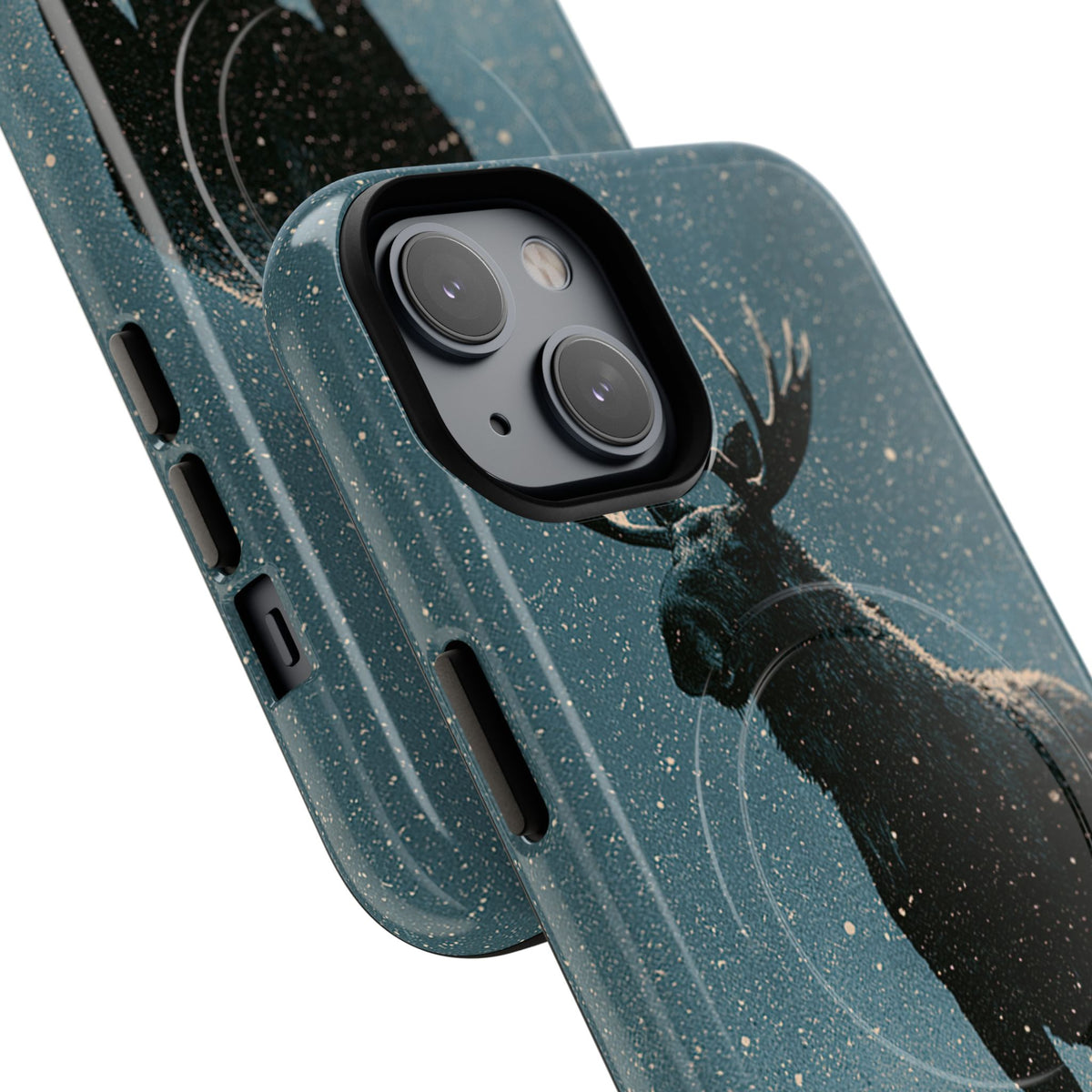 Nordic Boreal Moose · Tough 2.0 Magnetic Phone Case for iPhone · Blue