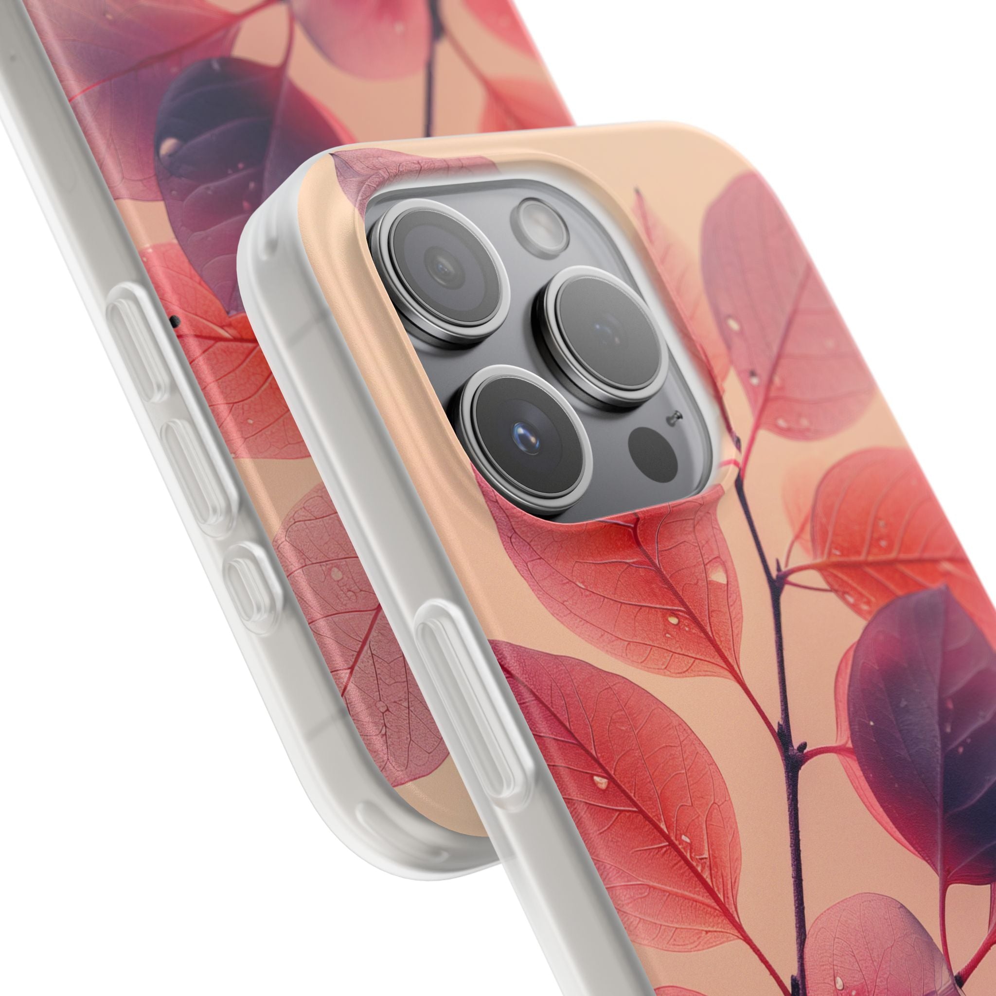 Dewy Magenta Foliage · Soft Coque de téléphone pour iPhone