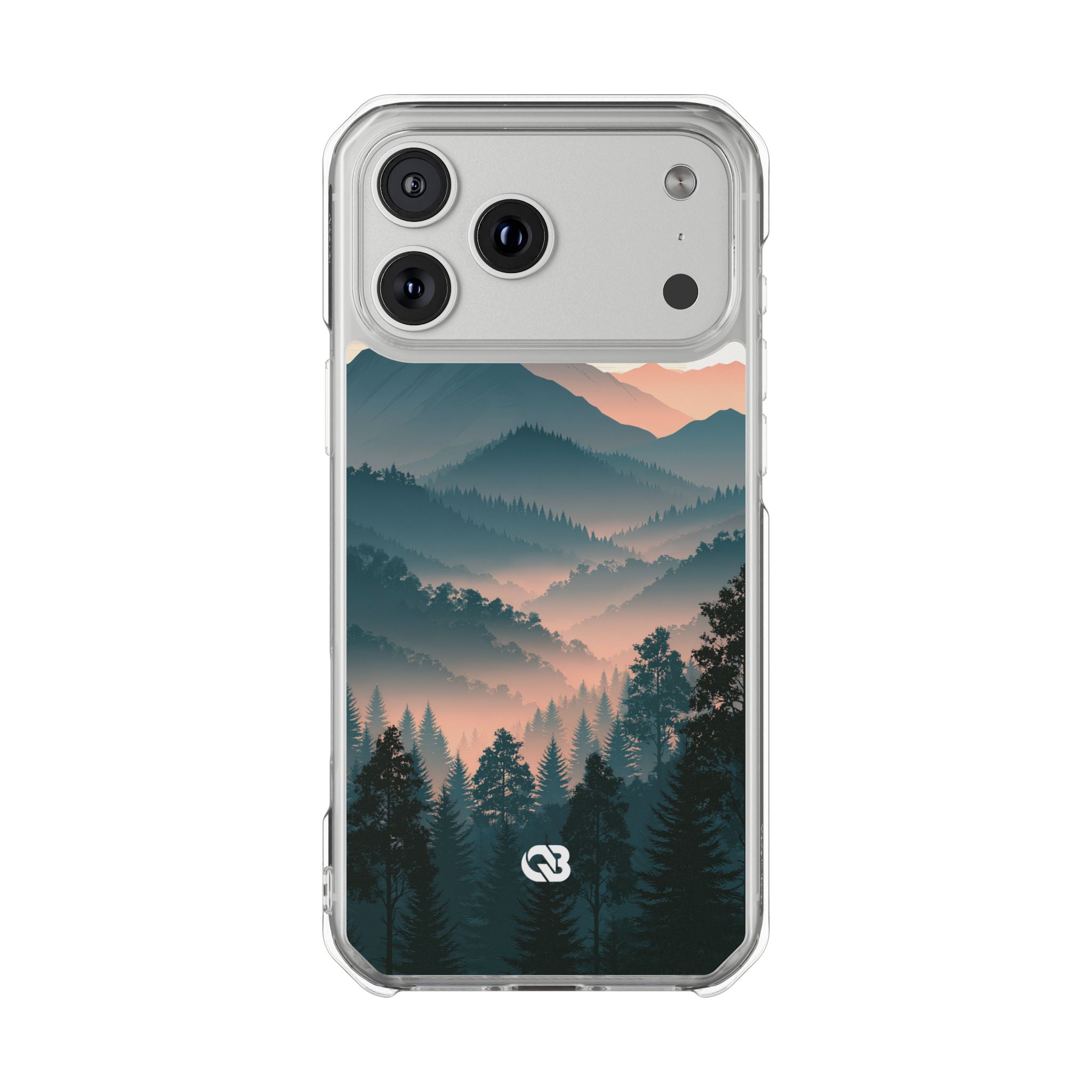 Teal Impact MagSafe Phone Case for iPhone - Alpine Teal Horizon