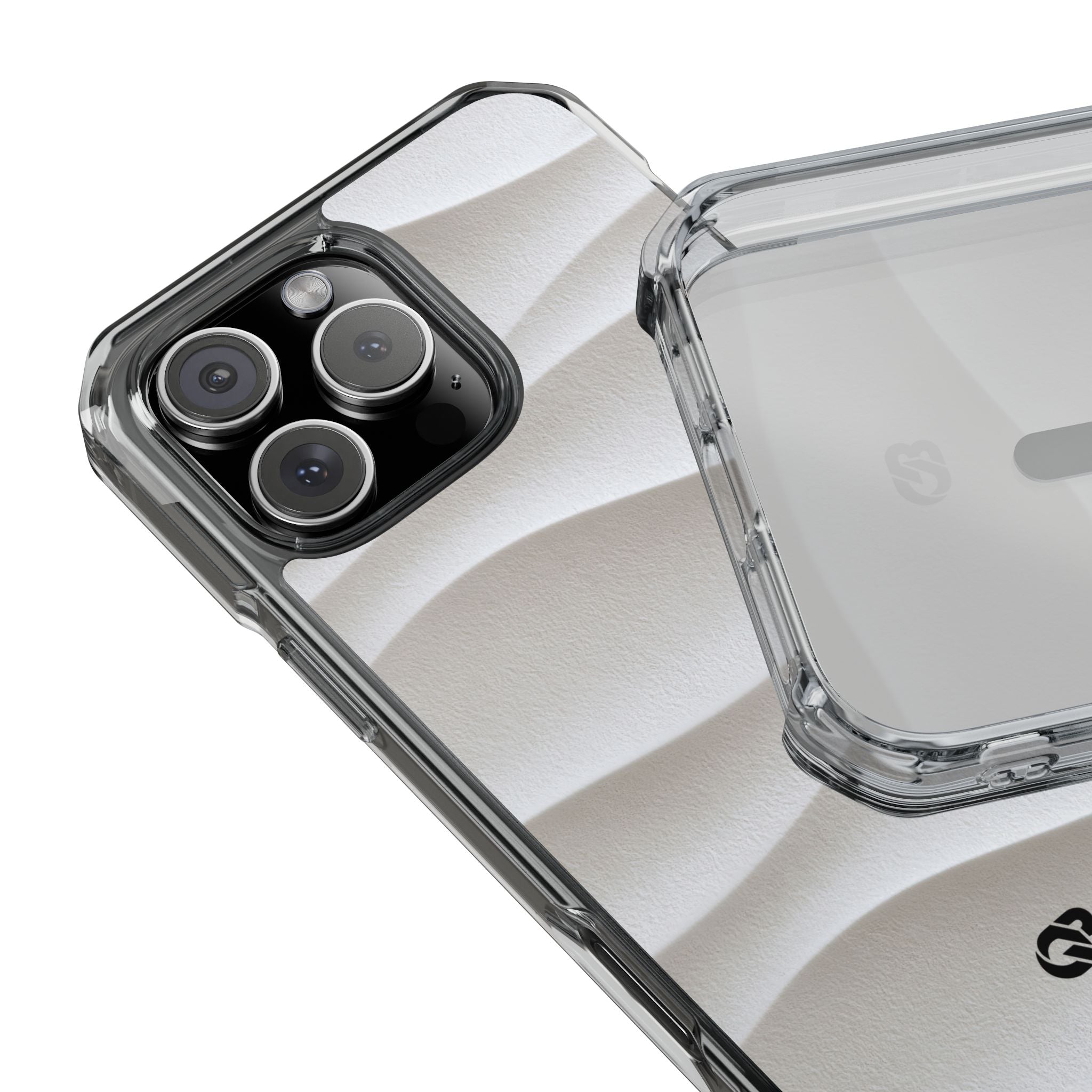 White Impact MagSafe Phone Case for iPhone - Arctic Flow Ridges