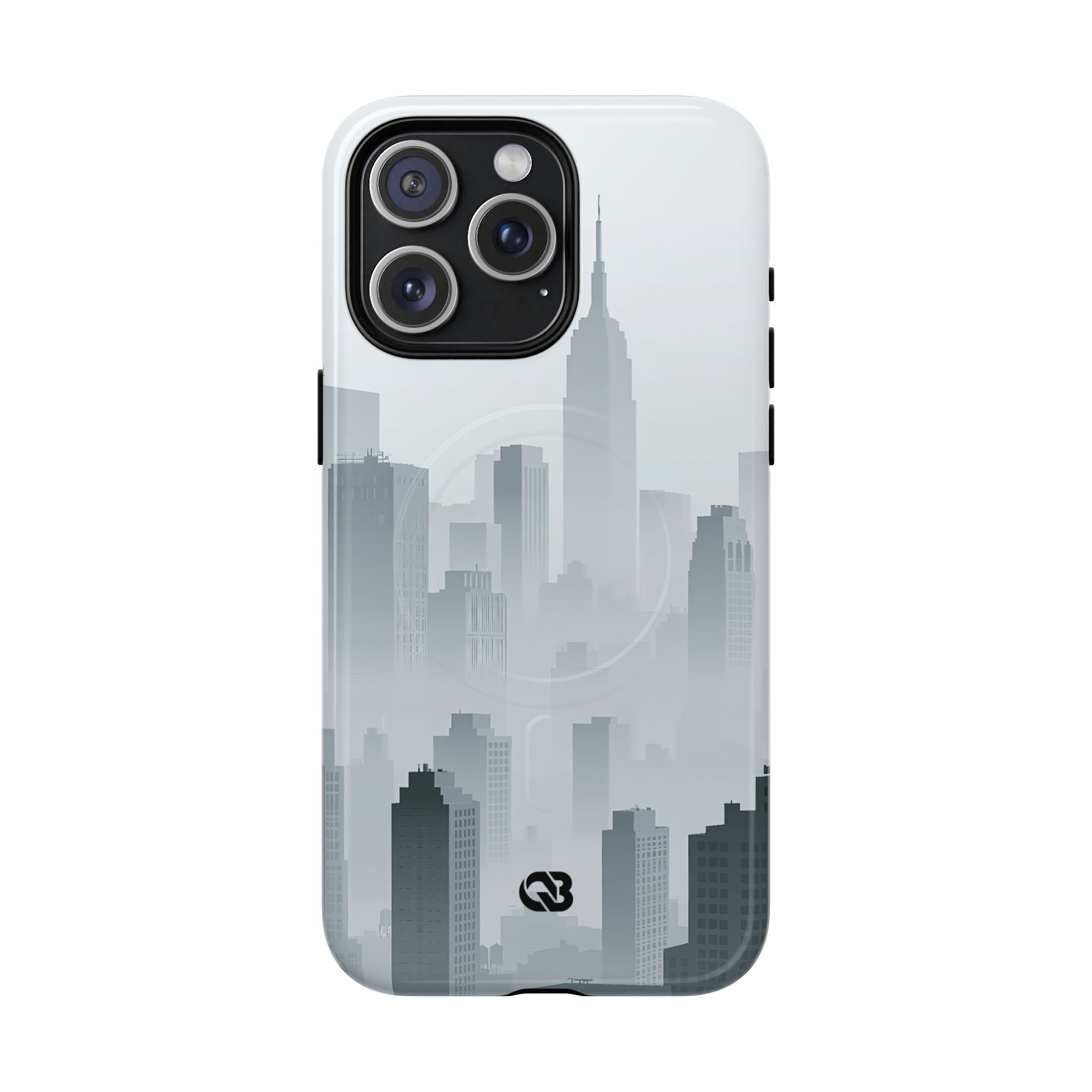 Grey Tough 2.0 Magsafe Phone Case for iPhone - Steel Mist Skyline