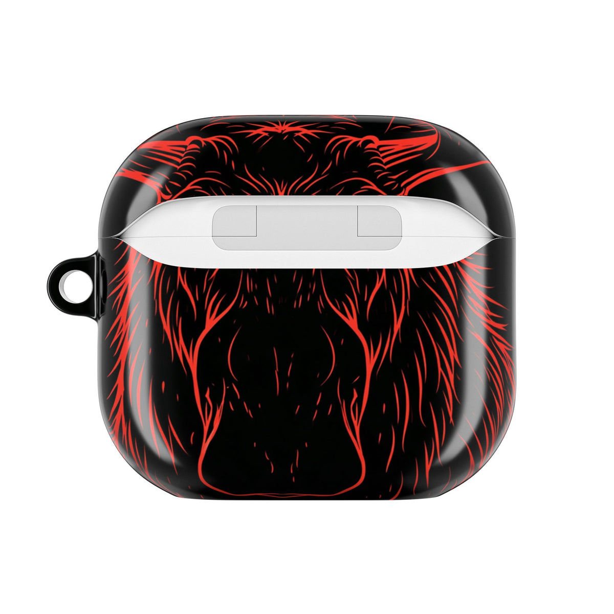 Crimson Horizon Moose · Hard Case for AirPods & AirPods Pro · Black