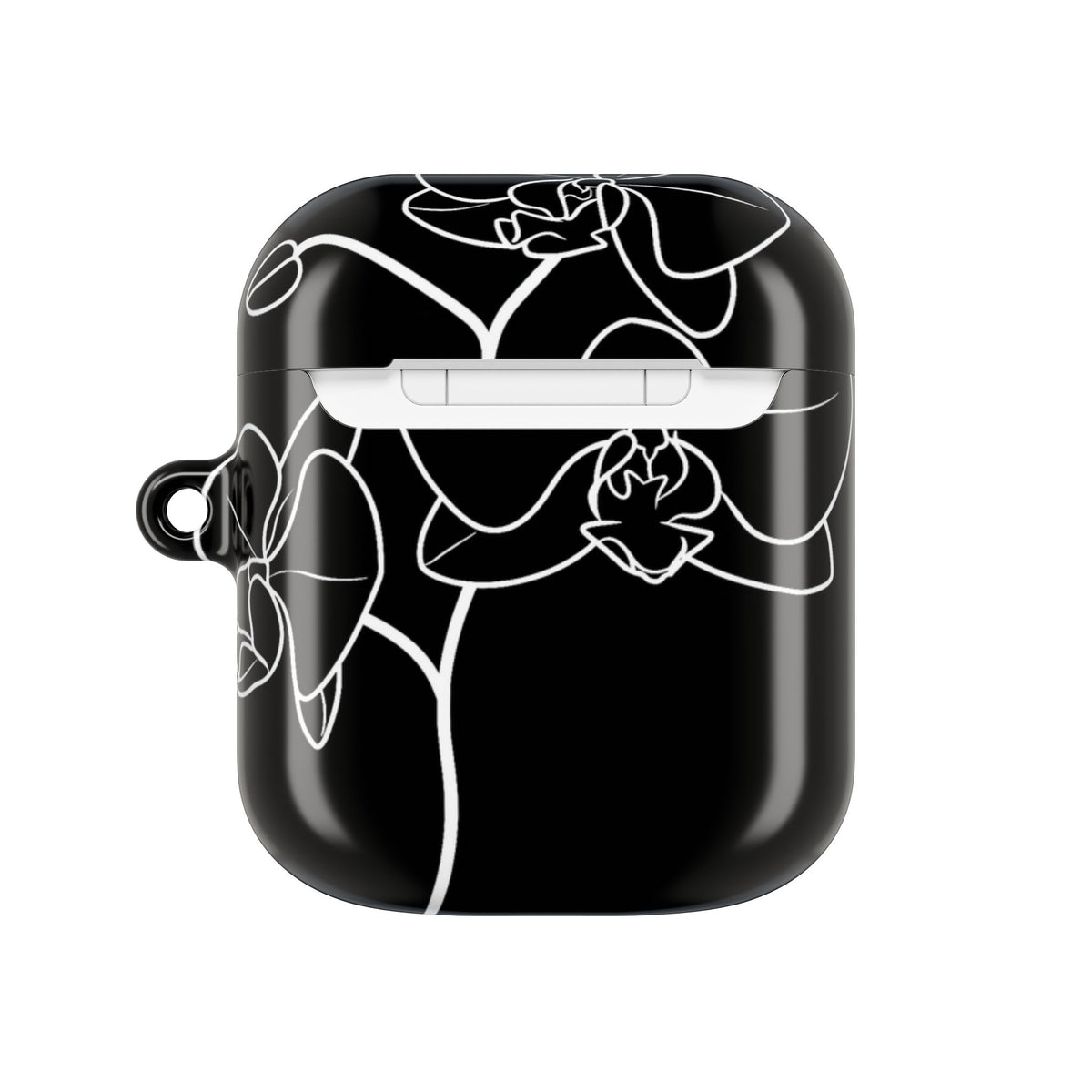 Midnight Orchid · Hard Case for AirPods & AirPods Pro · Black