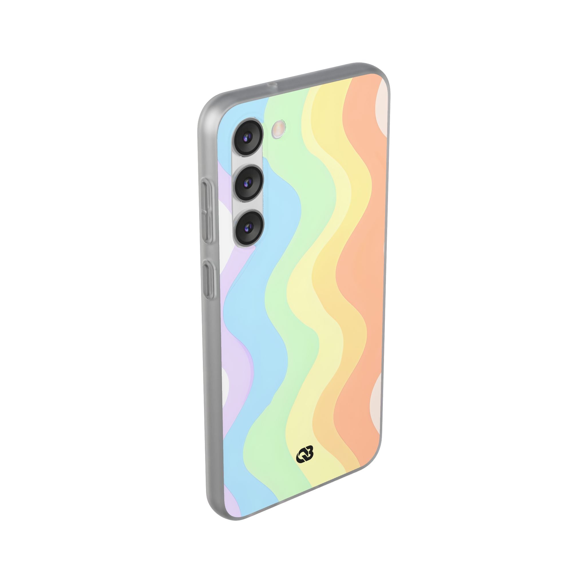 Pastel Ripple Flow · Soft Handyhülle für Samsung