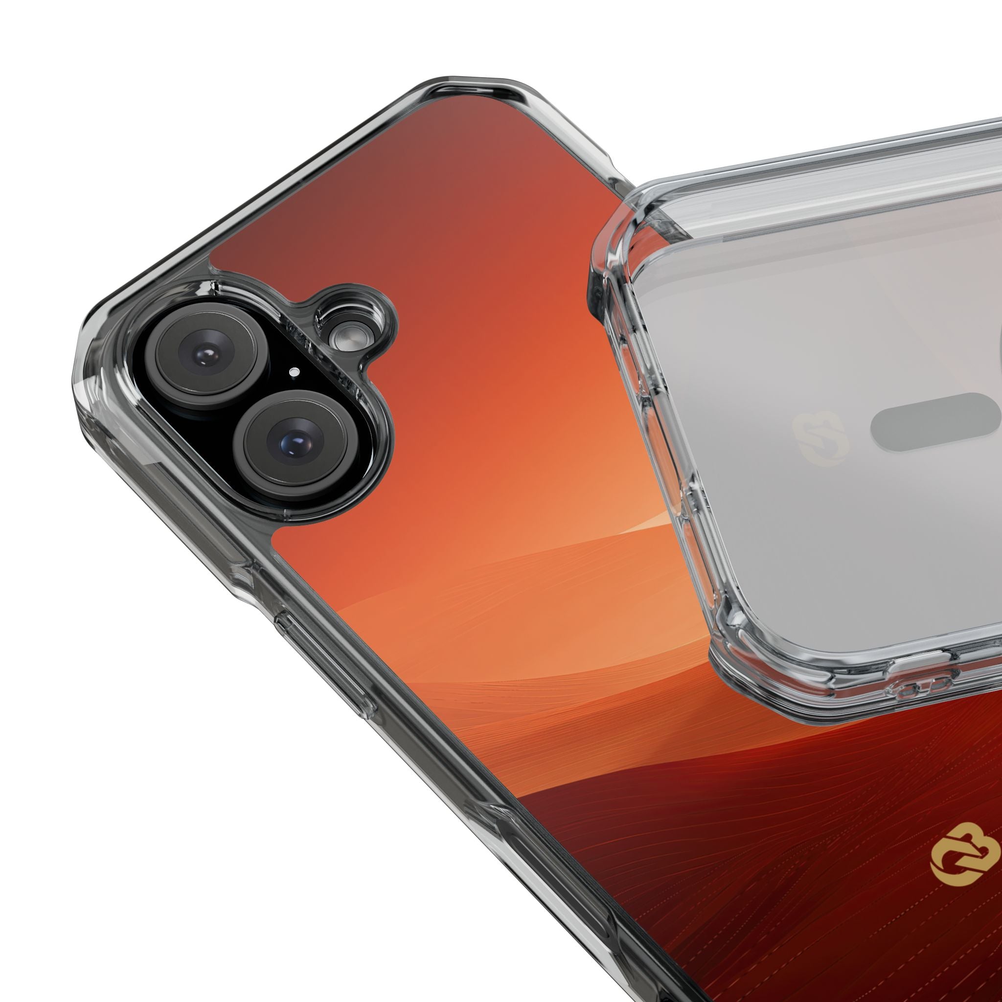 Orange Impact MagSafe Phone Case for iPhone - Crimson Dune Gradient