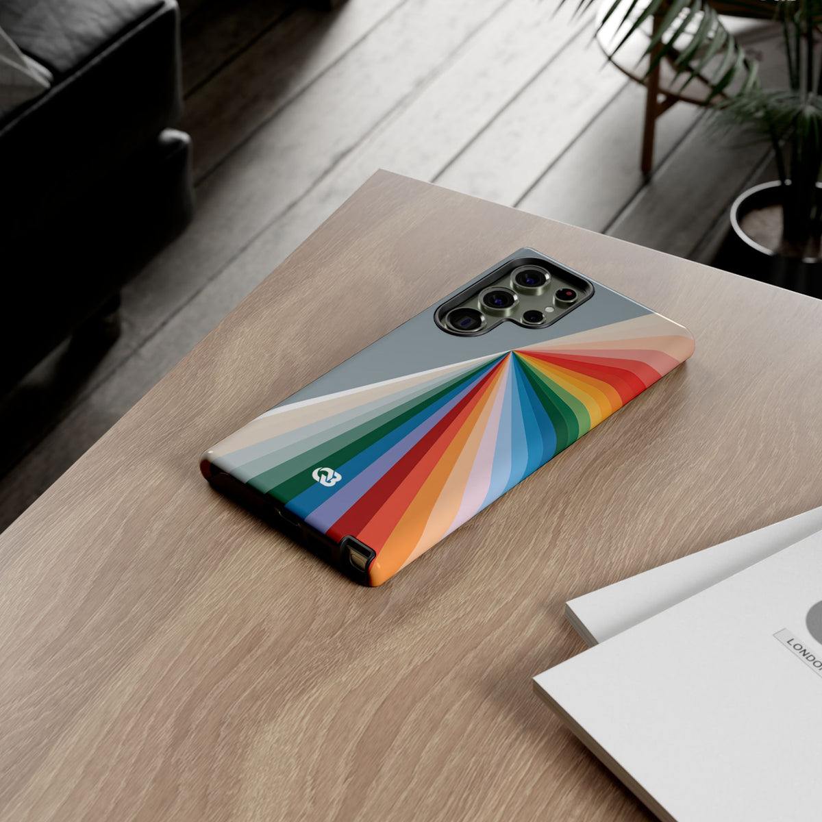 Grey Tough Phone Case for Samsung - Slate Prism Burst