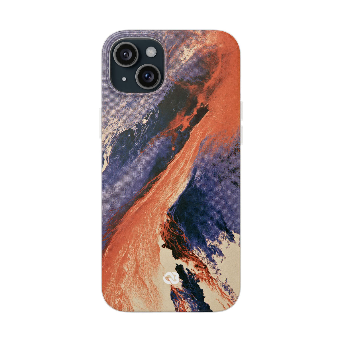 Solar Aura Drift · Lite Phone Case for iPhone · Orange