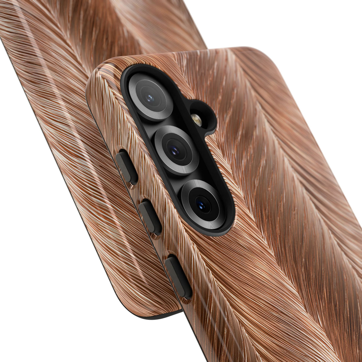 Rose Gold Weave · Tough Phone Case for Samsung · Brown
