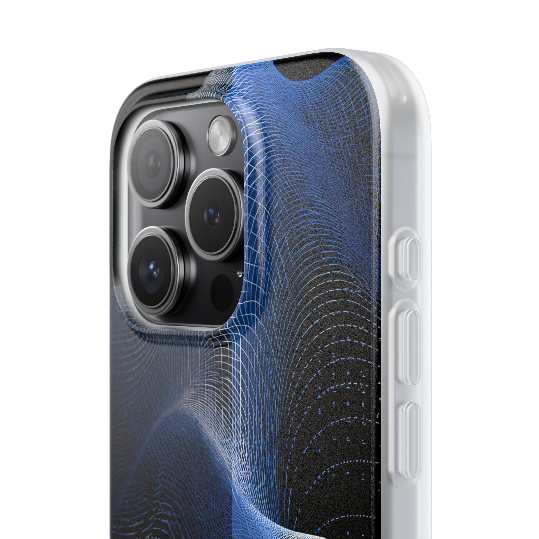 Blue Lite Phone Case for iPhone - Electric Blue Flux