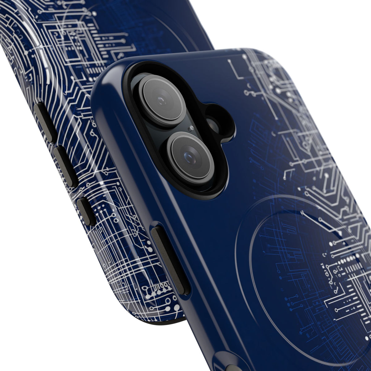 Blue Tough 2.0 Magsafe Phone Case for iPhone - Cobalt Circuit Logic