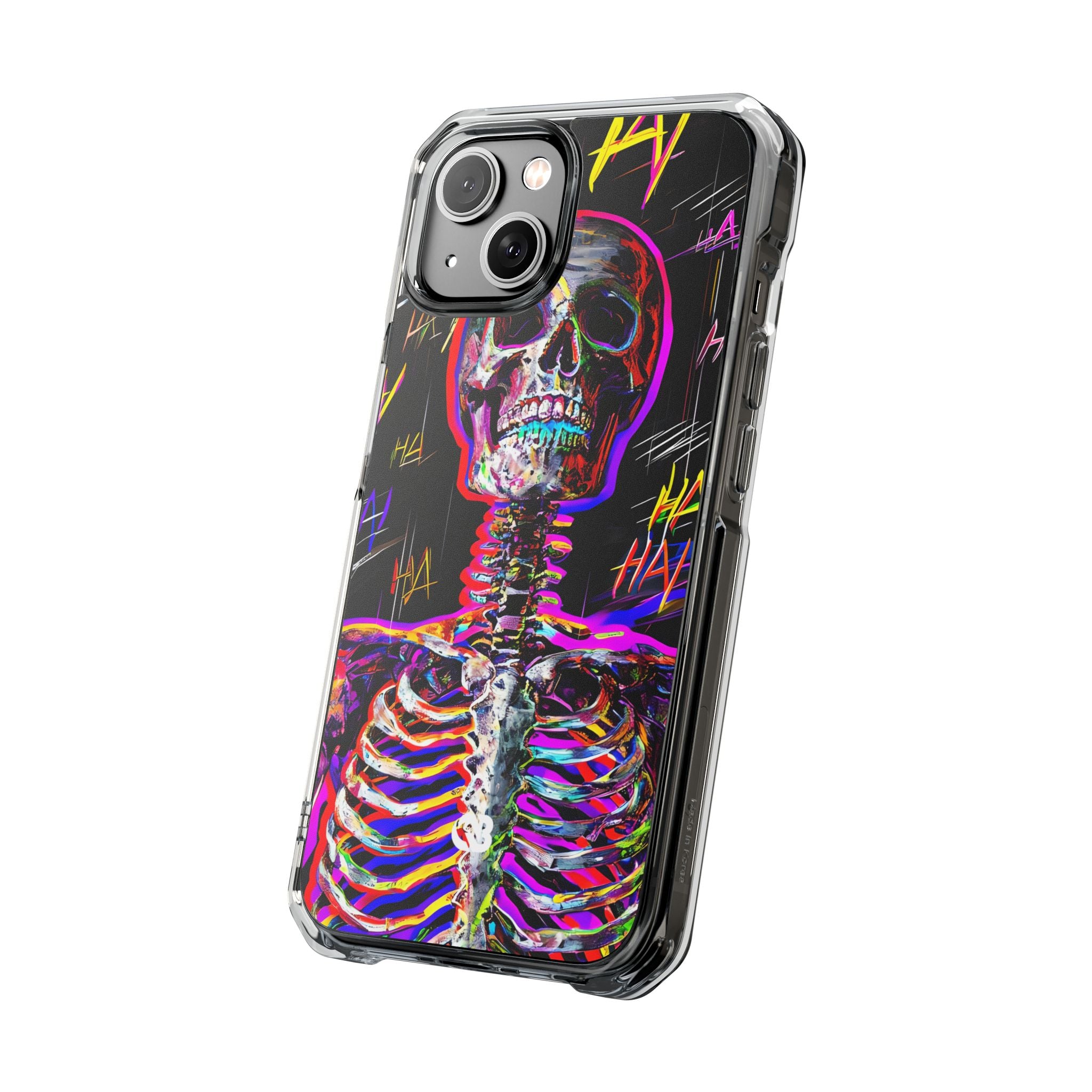 Neon Glitch Skeleton · Impact Handyhülle für iPhone · Magsafe