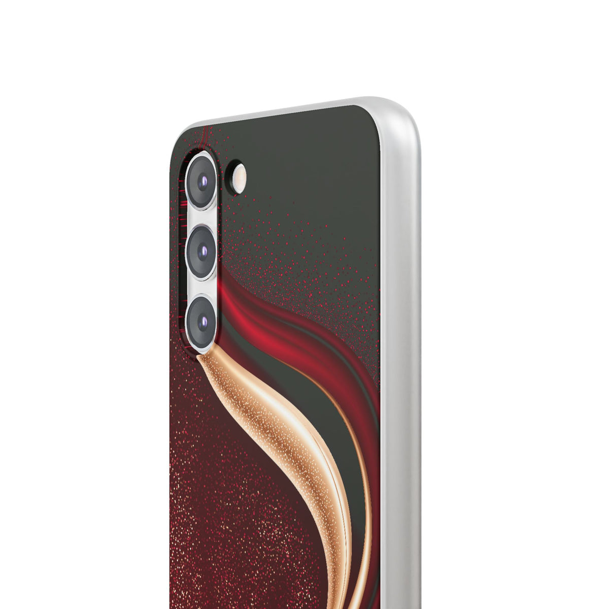 Gilded Crimson Flow · Lite Phone Case for Samsung · Red