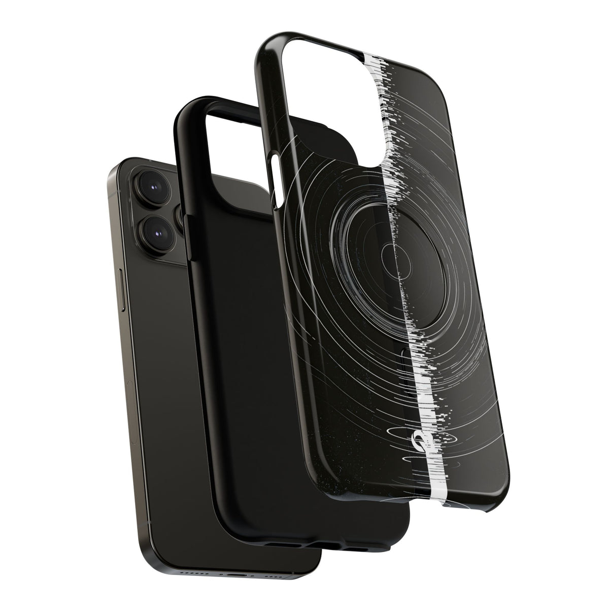Black Tough 2.0 Magsafe Phone Case for iPhone - Obsidian Orbital Signal
