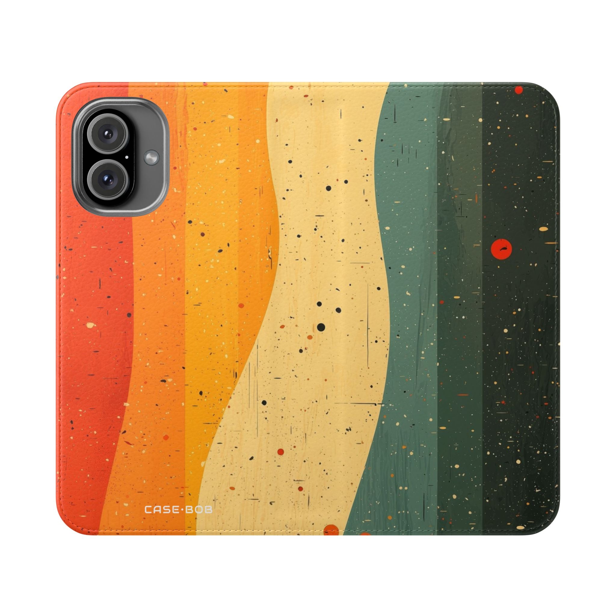Wavy Spectrum - iPhone 16 Plus Case - Wallet