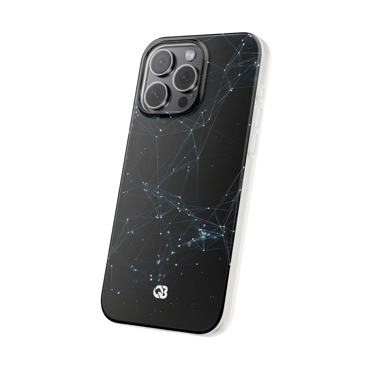 Black Lite Phone Case for iPhone - Arctic Neural Mesh