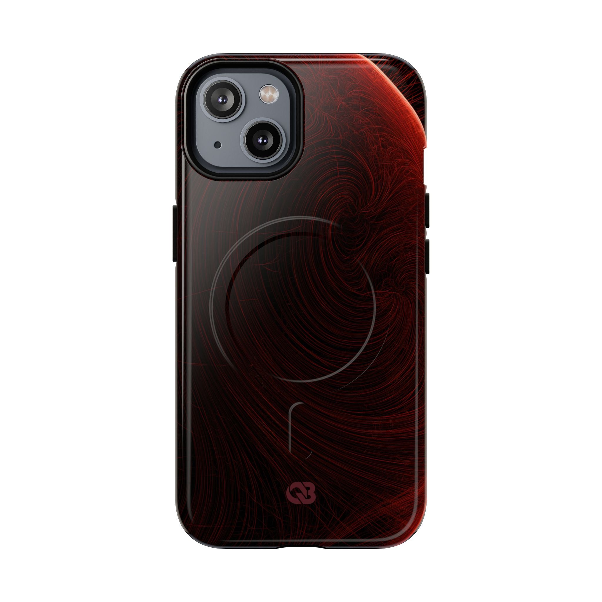 Red Tough 2.0 Magsafe Phone Case for iPhone - Crimson Flare Flux
