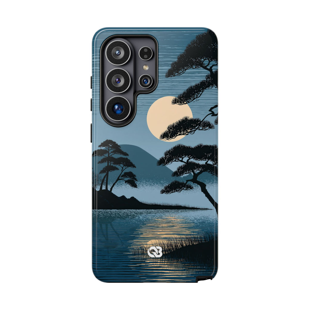 Moonlit Pine Horizon · Tough Phone Case for Samsung · Blue