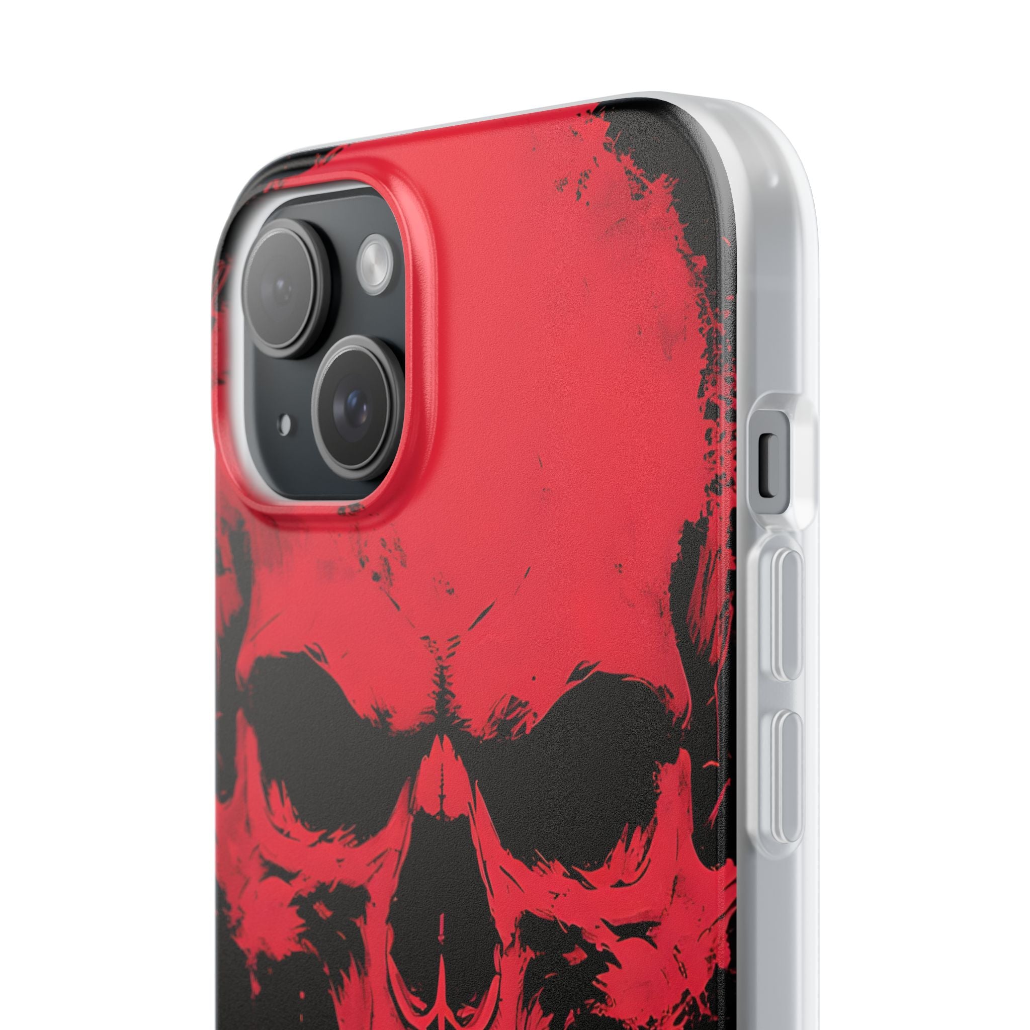 Crimson Street Skull · Soft Custodia per iPhone