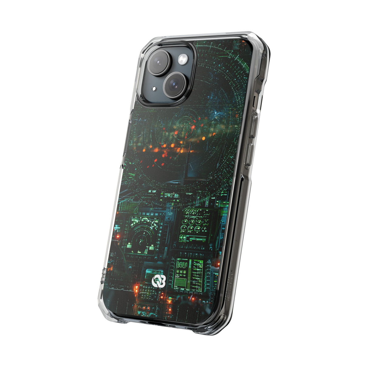 Tactical Avionics HUD · Clear Impact Magnetic Phone Case for iPhone · Green
