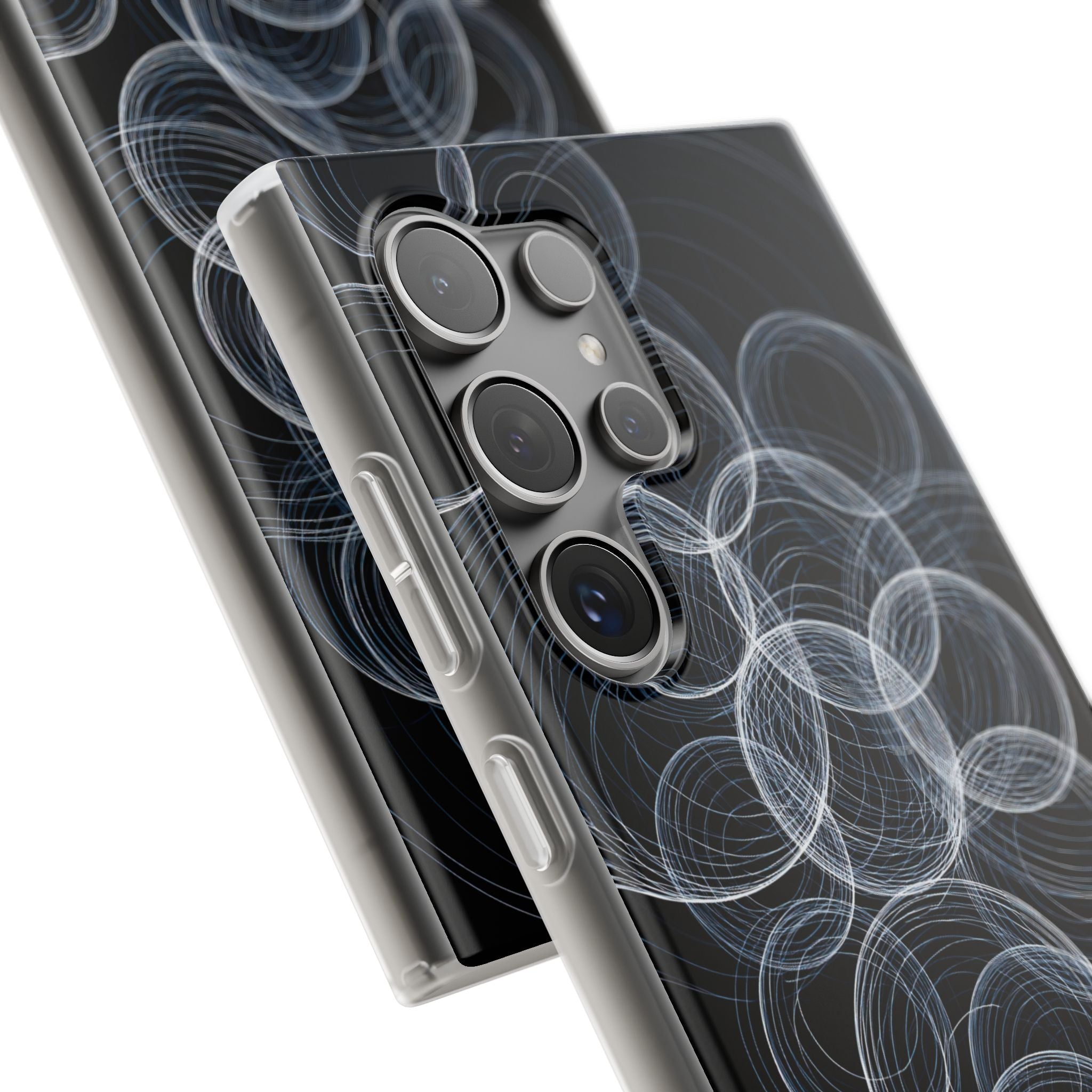 Black Lite Phone Case for Samsung - Frosted Ring Matrix