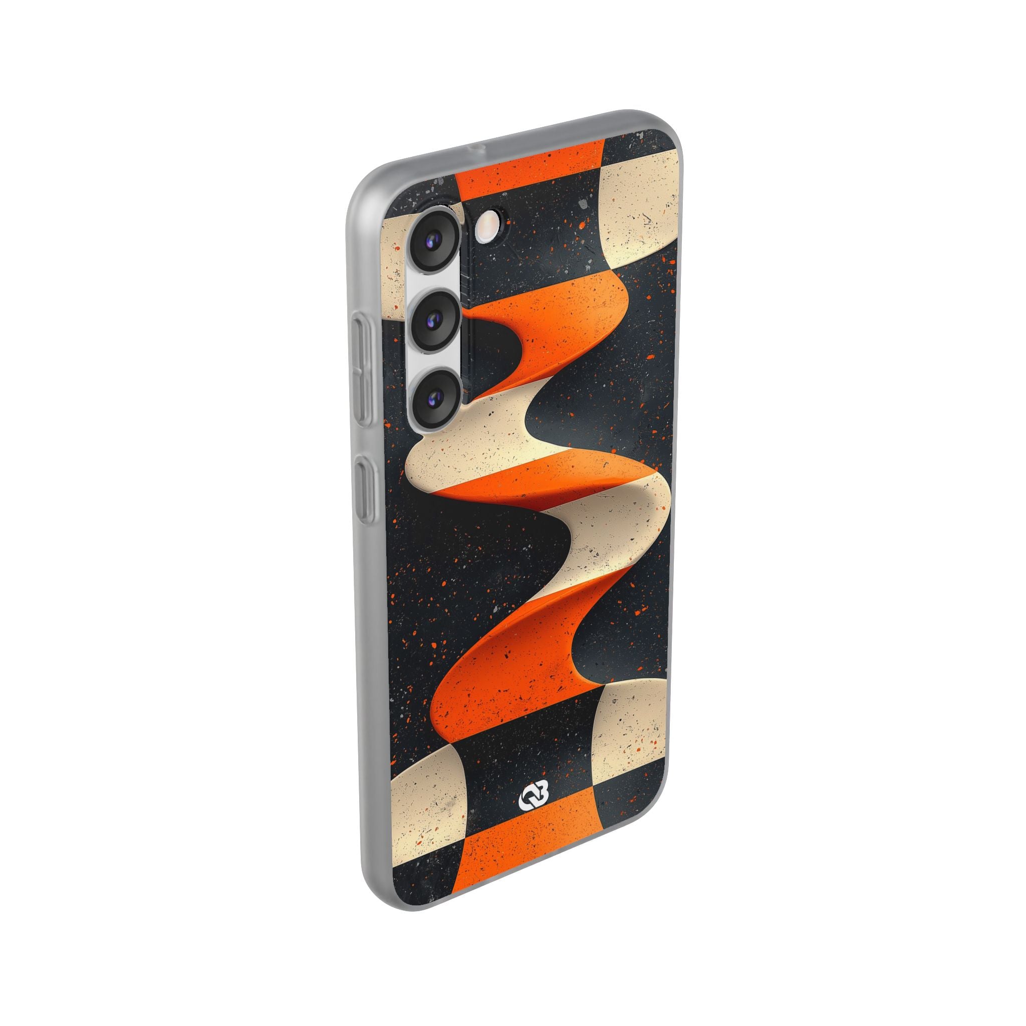 Orange Grit Twist · Soft Phone Case for Samsung