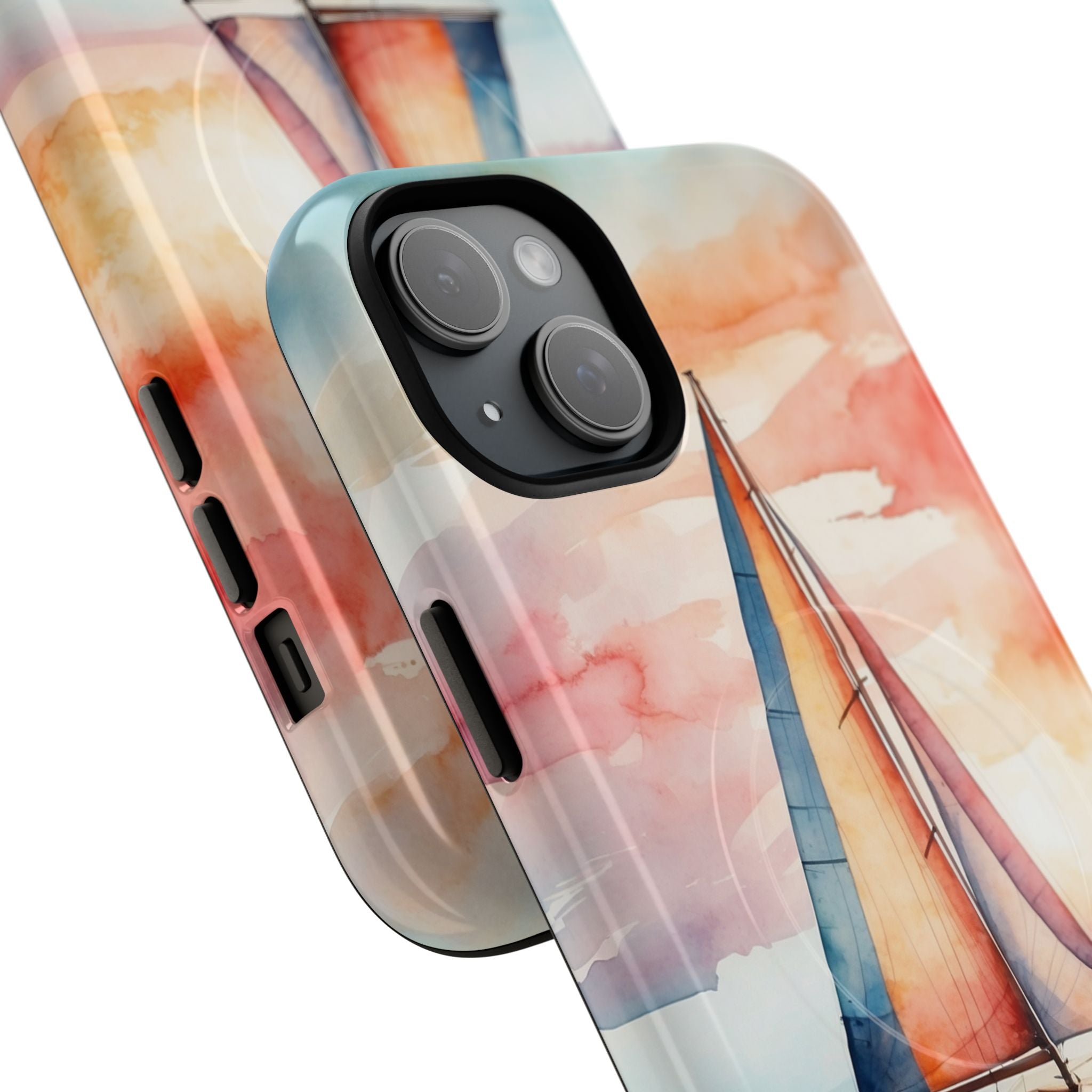 Crimson Horizon Sail · Tough+ Phone Case for iPhone · Magsafe