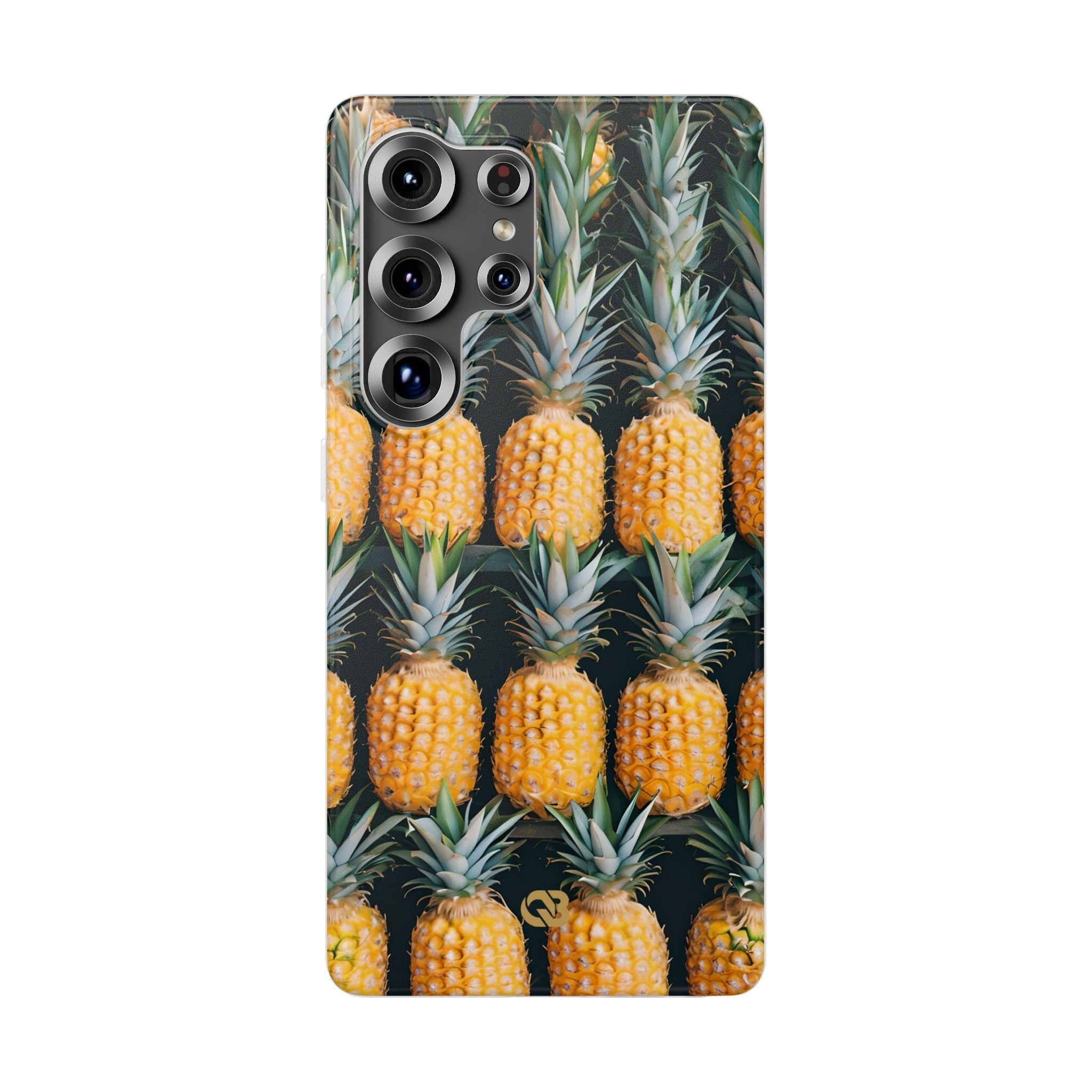 Gilded Pineapple Rows · Soft Phone Case for Samsung