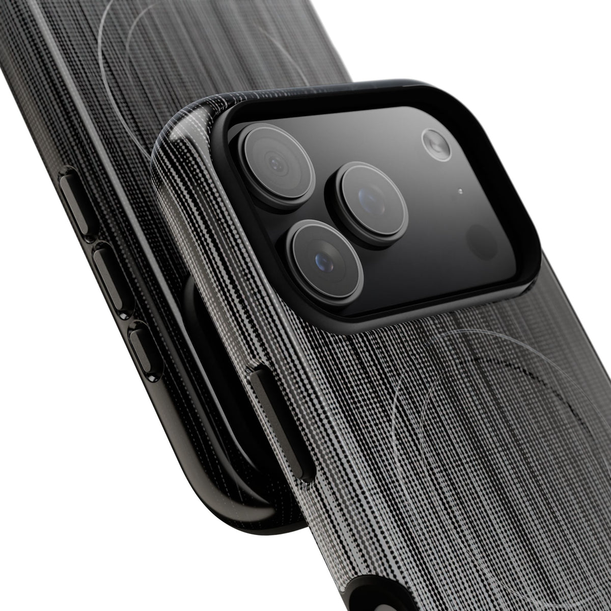 Grey Tough 2.0 Magsafe Phone Case for iPhone - Static Vertical Dither