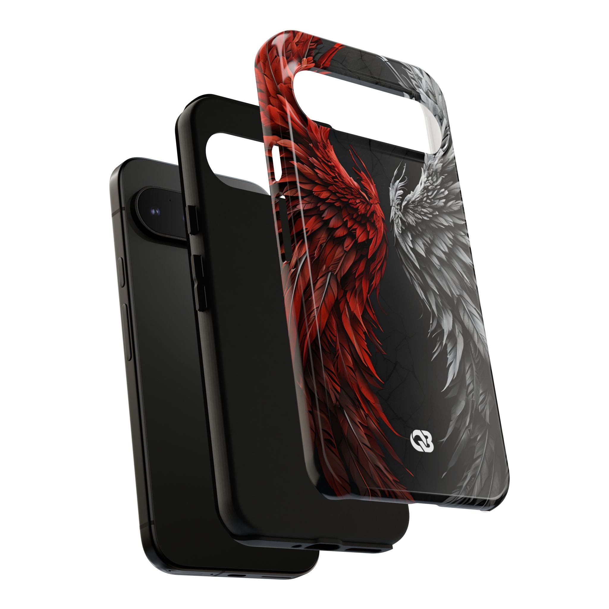 Split Crimson Wing · Tough Phone Case for Google Pixel