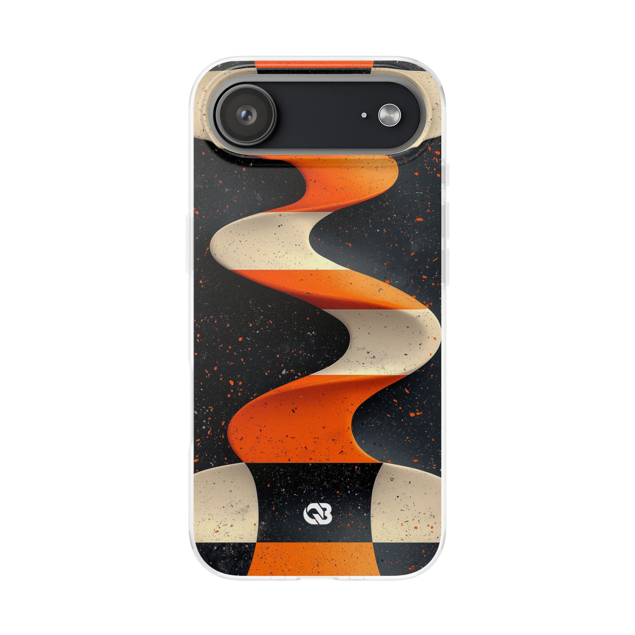 Orange Grit Twist · Coque de téléphone Soft pour iPhone