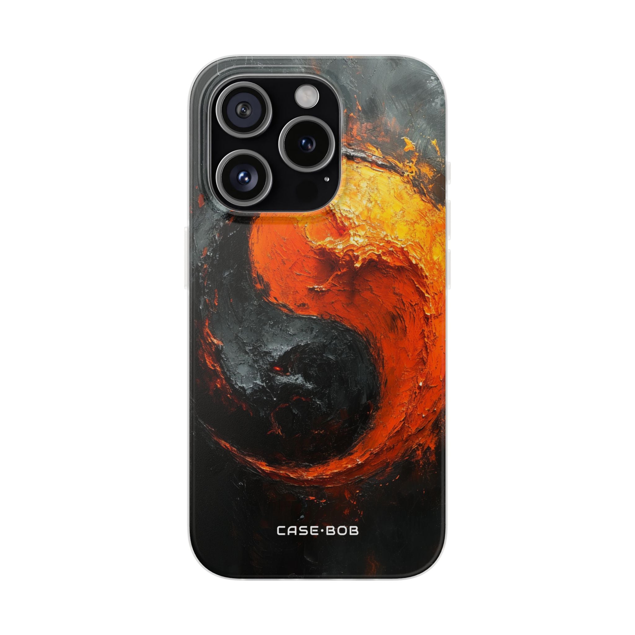 Geschmolzenes Yin-Yang iPhone 15 Pro Case - Soft