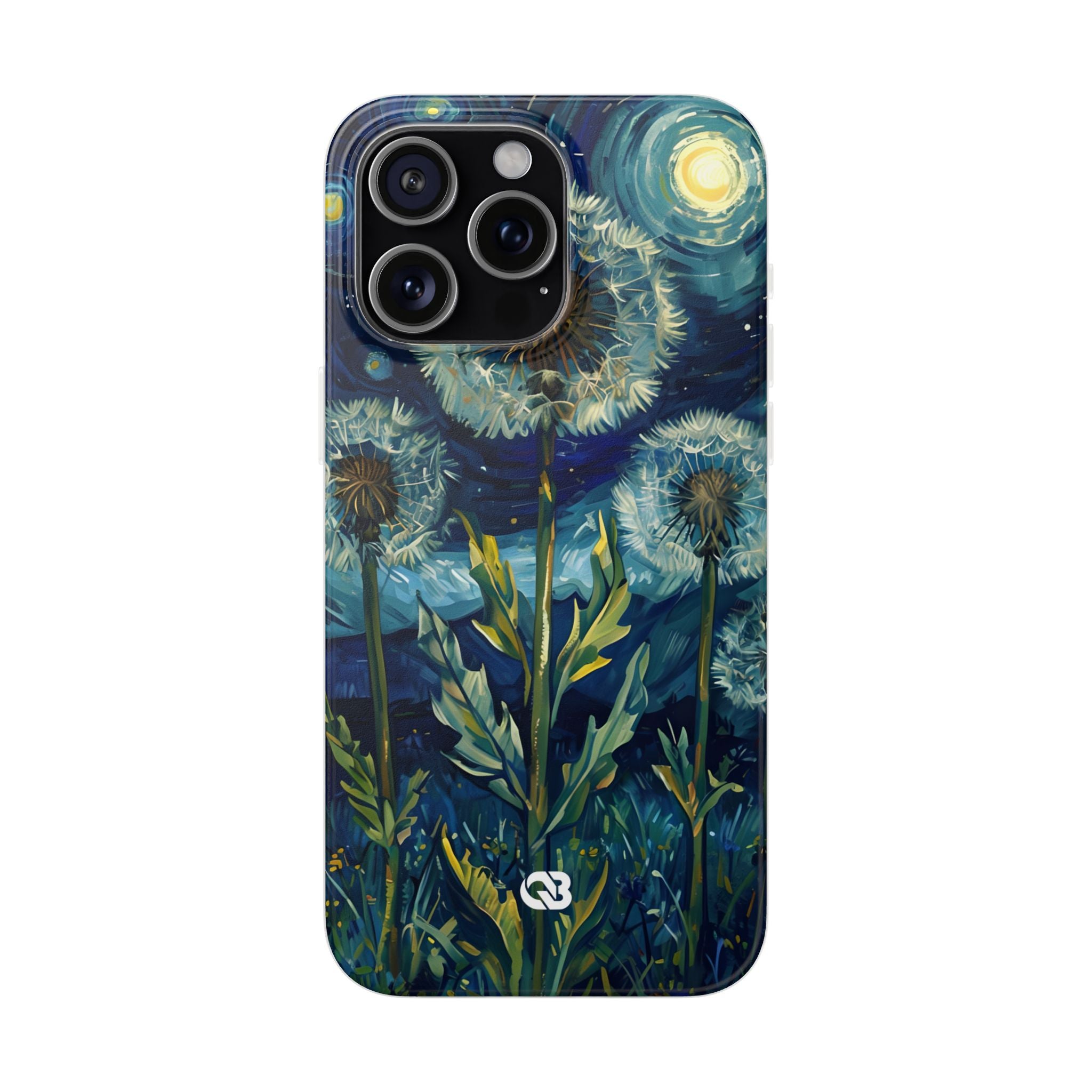 Starry Dandelion Swirl · Soft Phone Case for iPhone