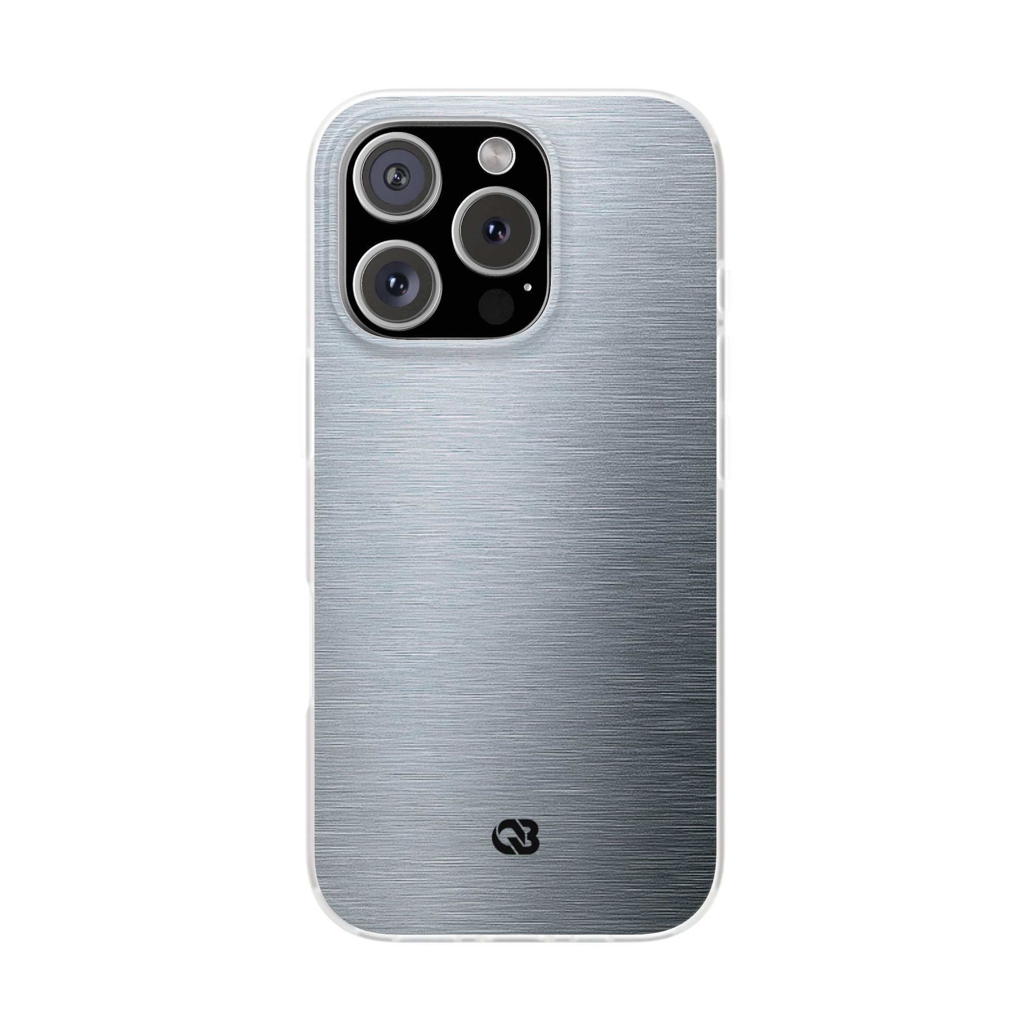 Silver Lite Phone Case for iPhone - Satin Chrome Grain