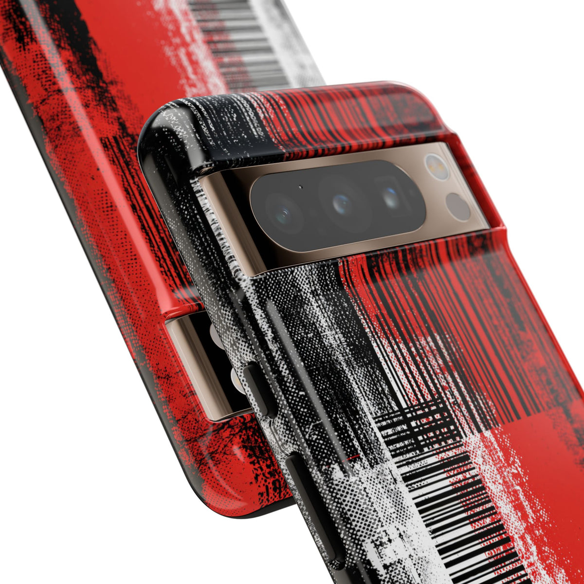 Distorted Barcode · Tough Phone Case for Pixel · Black